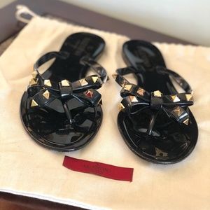 Valentino Rockstud Jelly Thong